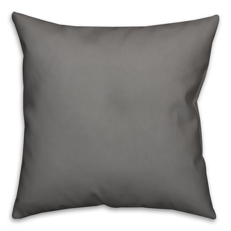 Reversible Throw Pillow, Gray