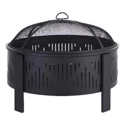  Steel Round Wood Fire Pit 29" W