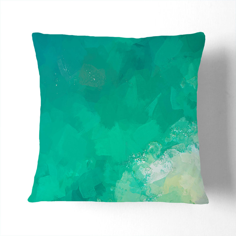 Ocean Cushion with Filling, 40cm H x 40cm W x 15cm D, Stone