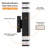 Janeth 9.8'' H Integrated LED Square Up Down Wall Light Outdoor Waterproof