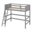 Lit mezzanine en bois avec échelle-1201506786