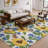 Premium Machine Washable Dream Shag Sunflowers/Butterflies Rug-302712336