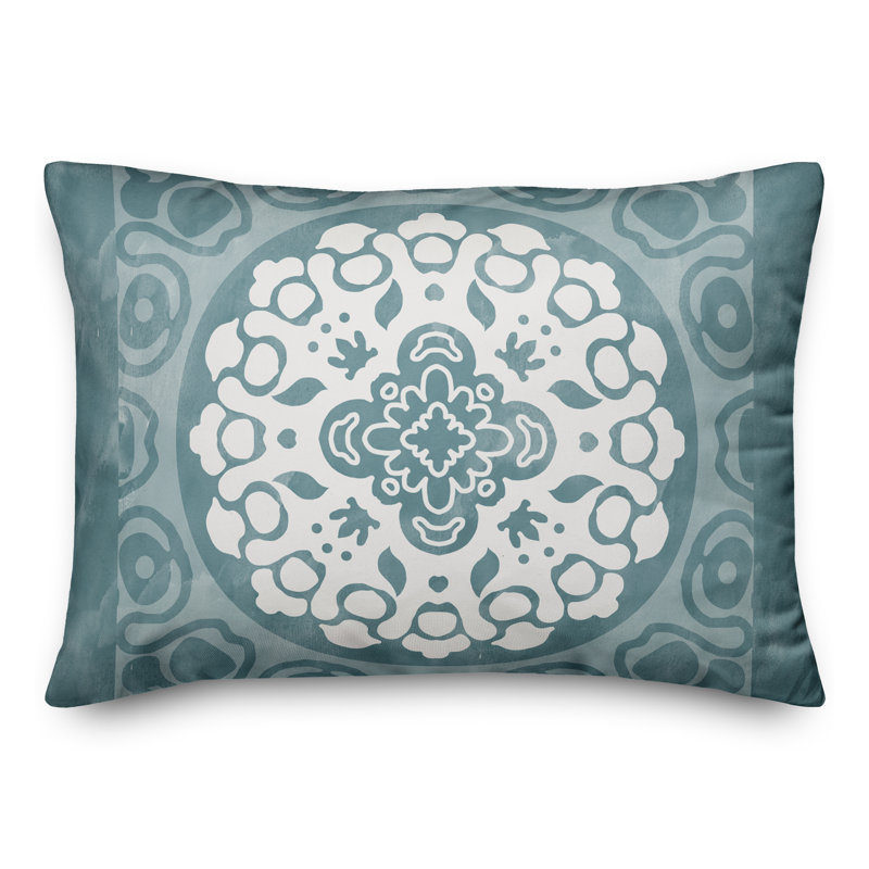 Housse et insert de coussin d'extérieur pour l'extérieur, Gris, Floral 1