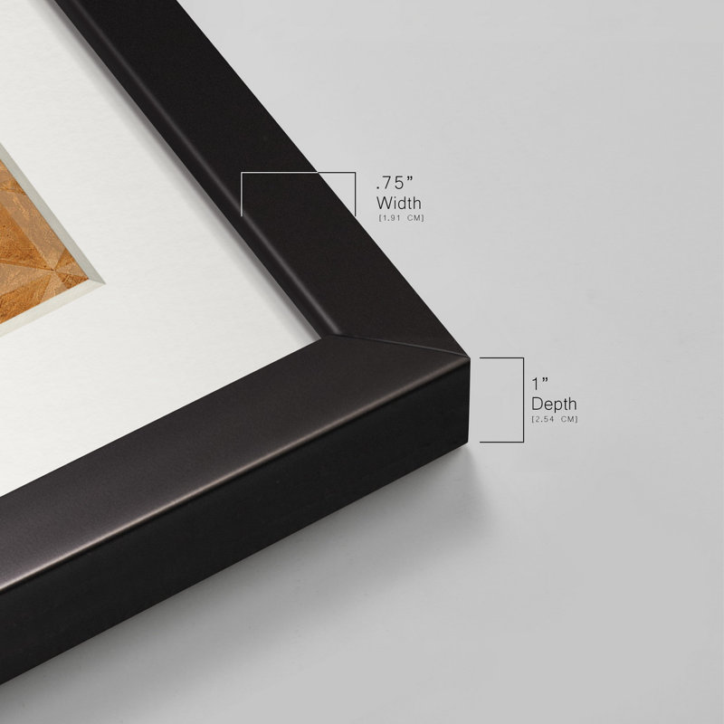 Cadre photo, ensemble de peintures sur papier, Cadre noir