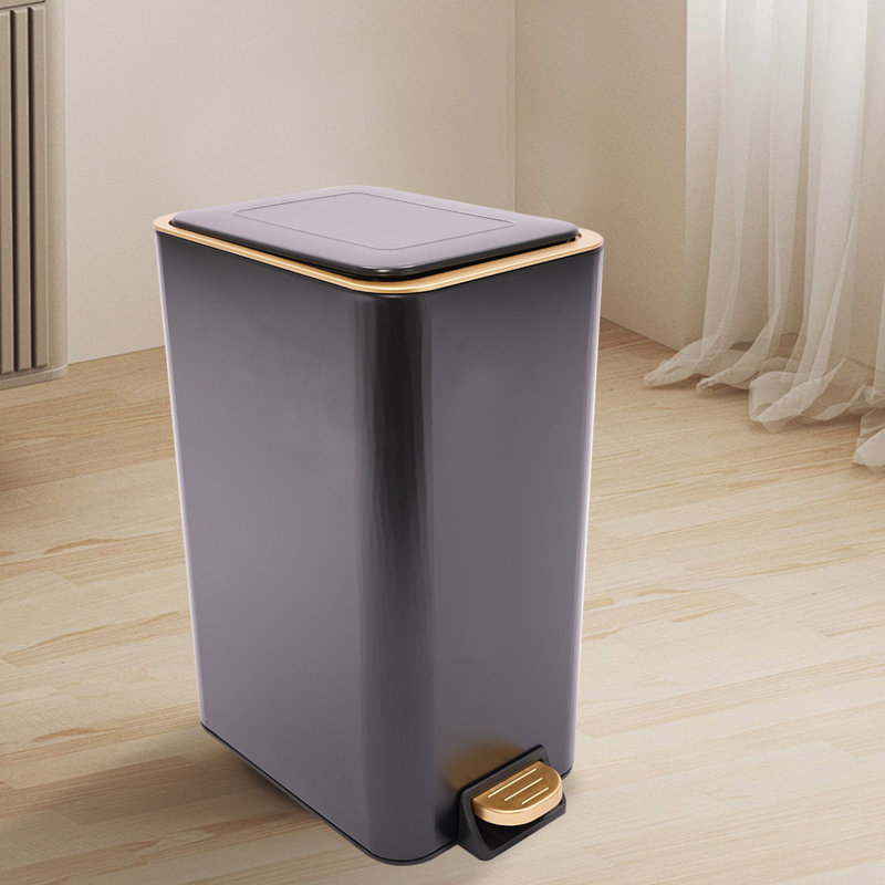 Step On Waste Baskets - 3.17 Gallons, Black