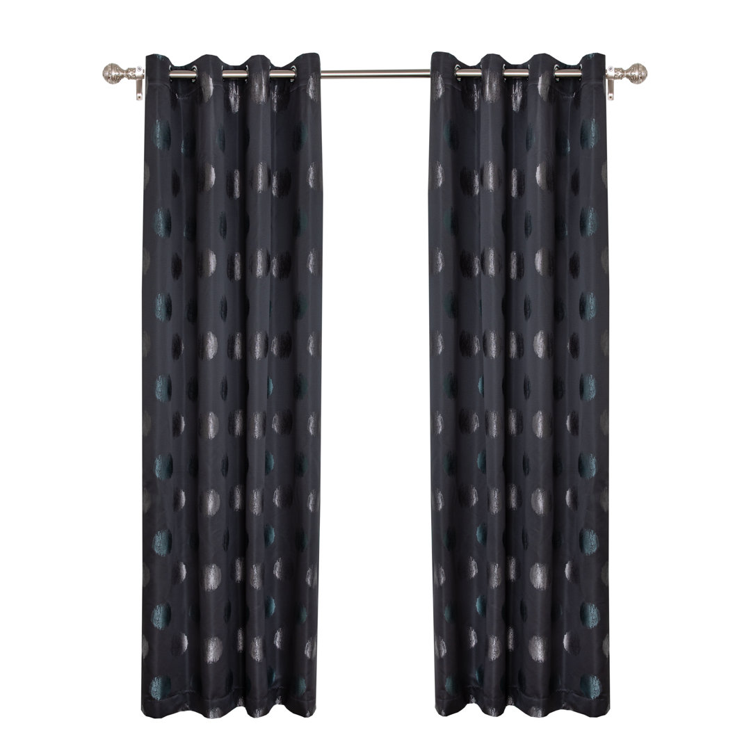 Syverson Polyester Room Darkening Curtains / Drapes Pair (Set of 2) Rosdorf Park Curtain 