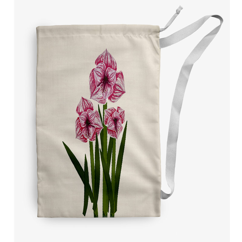 Fabric Laundry Bag with Handles, Pink, Medium (36" H x 28" W)