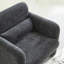 Canapé 34 po en tissu de velours, canapé simple moderne avec coussin de soutien pour appartement, bureau, salon et chambre à coucher, assemblage sans outil-116662724