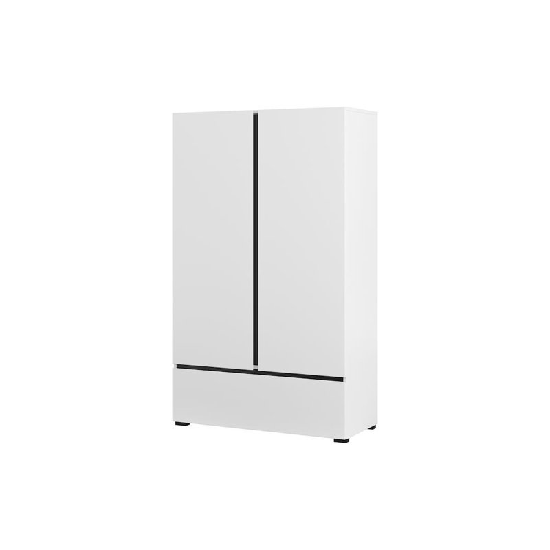 Shamiah 2 Door Manufactured Wood Wardrobe, Oak Artisan