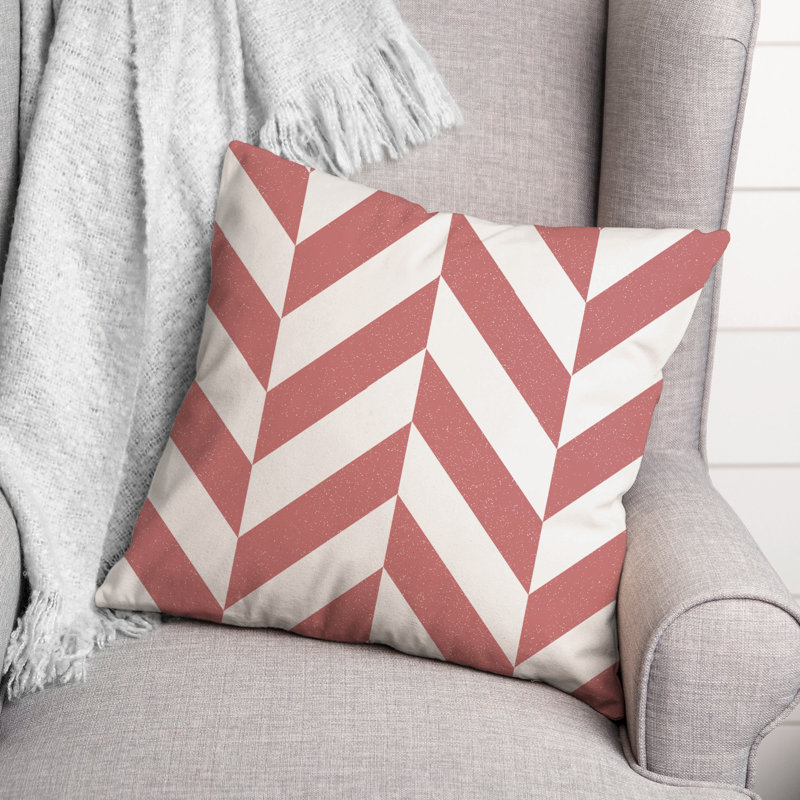 Housse et insert de coussin carré Style 6, 20 po x 20 po, Rose