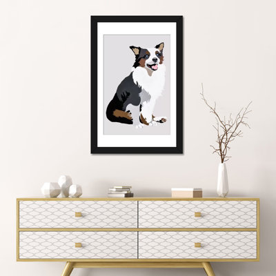 " Woof On Gray " by Julie Ahmad