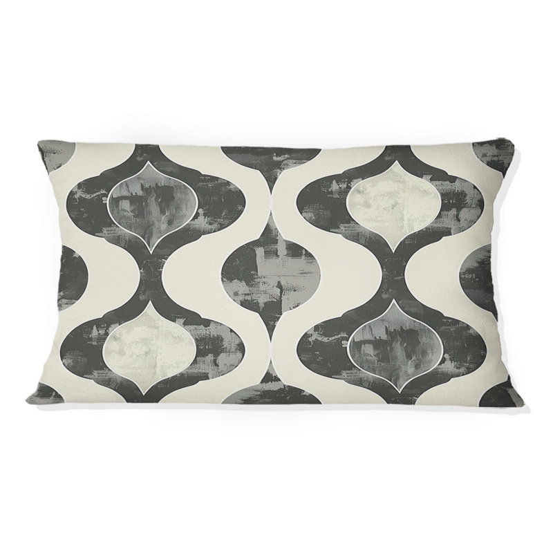 Coussin lombaire beige Mid-Century