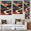 «Pine Tree In Graphic Terra Cotta Mountains II - Landscape Mountains», reproduction d'art murale-87381850-87381842
