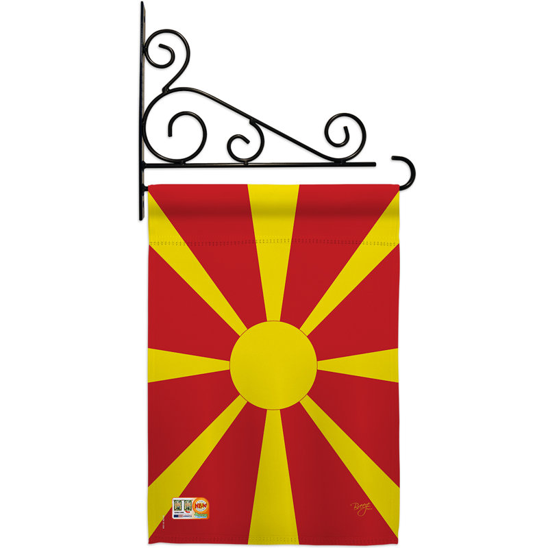 Double Sided 18.5'' H x 13'' W Polyester Flag Set