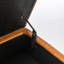 Banc de rangement pour chambre à coucher en cuir brun: 43,3 po x 17,7 po, banc d'espace: l 43,3 po x 17,7 po en cuir avec charnière