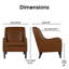 Fauteuil d'appoint en cuir Tommy Hilfiger Andover