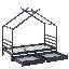 Weatherholt Single (3') 2 Drawer House Beds-191408206