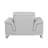 Light Gray Chair in Genuine Leather-26164619
