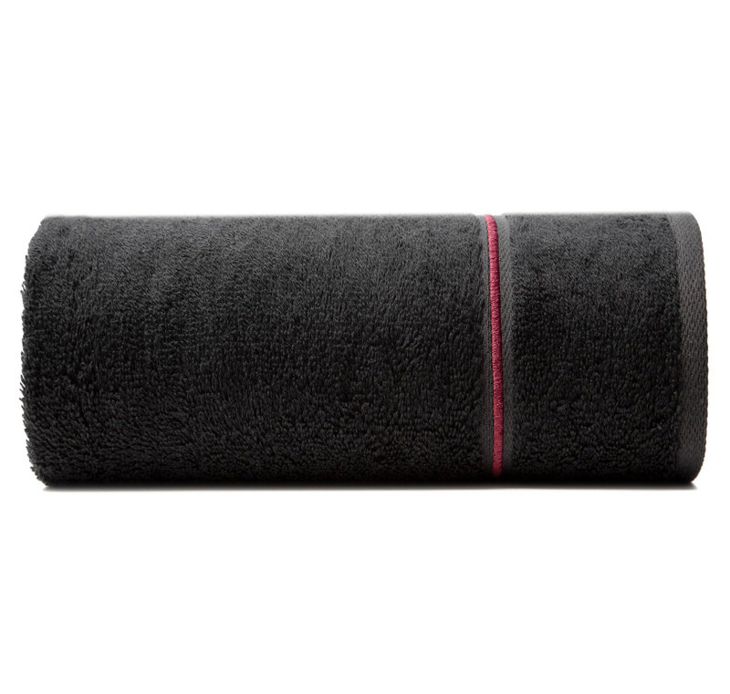 Kirren Midweight Jacquard Hand Towel, Black