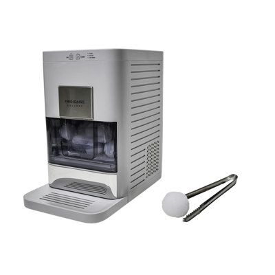 Frigidaire Gallery Countertop Artisanal Ice Maker, Sphere Shaped Ice, Self Clean, Stainless Steel Trim, Grey