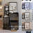 Compact Vanity Table with LED Mirror & Stool, Dressing Table with Adjustable Lighting & Storage