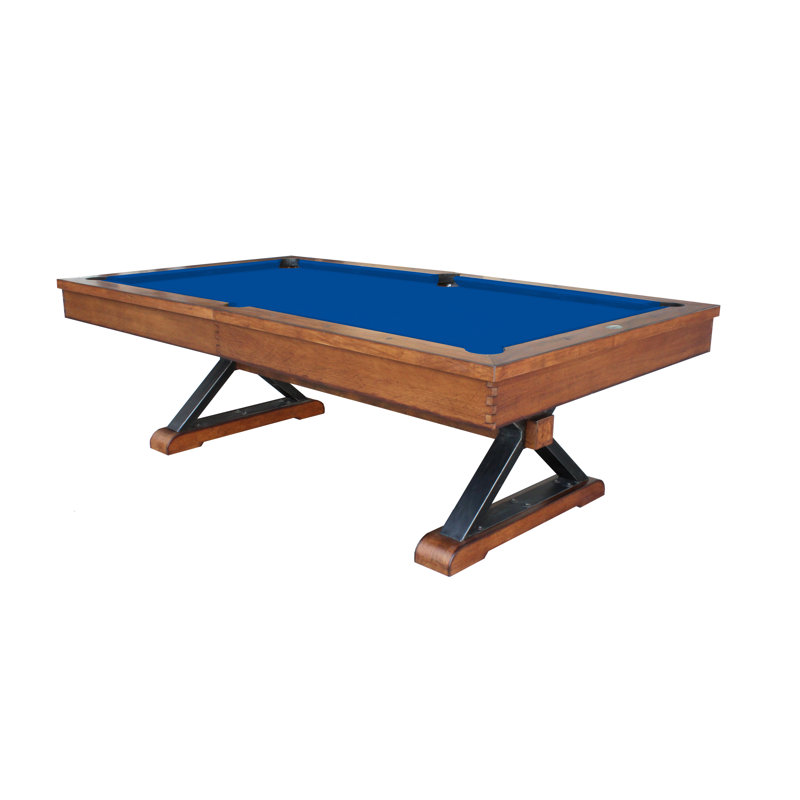 Table de billard en ardoise avec installation professionnelle Santa Fe (valeur de 895 $) incluse, Bleu euro, 8', Non