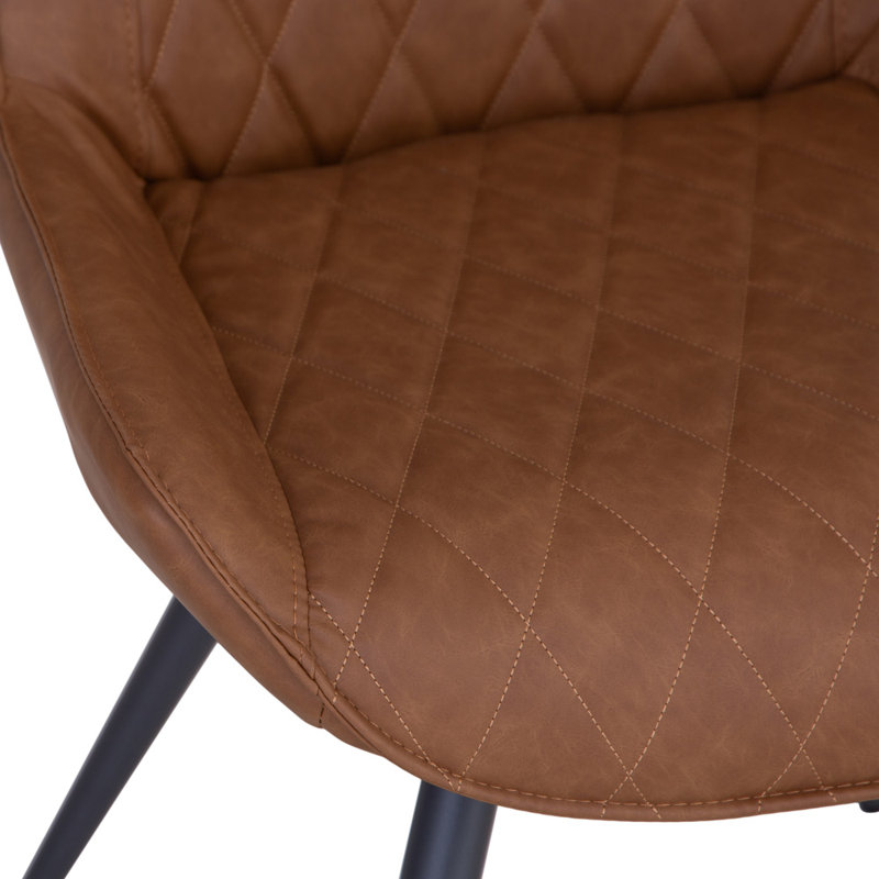 Ridlington Dining Chair Tan PU 