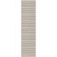 Tapis rayé en polypropylène tissé à la machine intérieur / extérieur gris clair-620485370