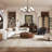 Minimalist Walnut Round Coffee Table with Storage Drawers, Modern Living Room Center Table with Silent-Glide Drawers, Easy Assembly-972430227