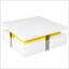 Table basse moderne carrée avec rangement à 4 tiroirs-1417460056