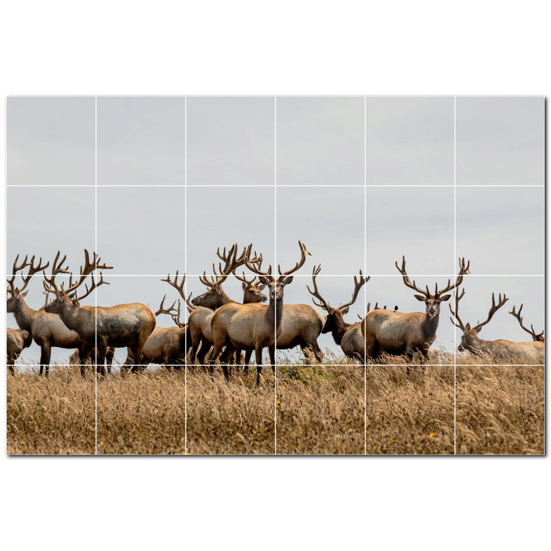 4.25'' x 4.25'' Satin Ceramic Decorative Mural