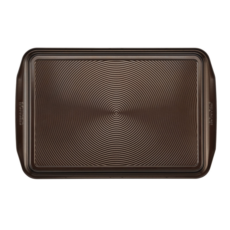 Circulon Bakeware Nonstick Baking Pans / Cookie Pan Set, 9 Inch x 13 Inch and 10-Inch x 15-Inch, Chocolate Brown