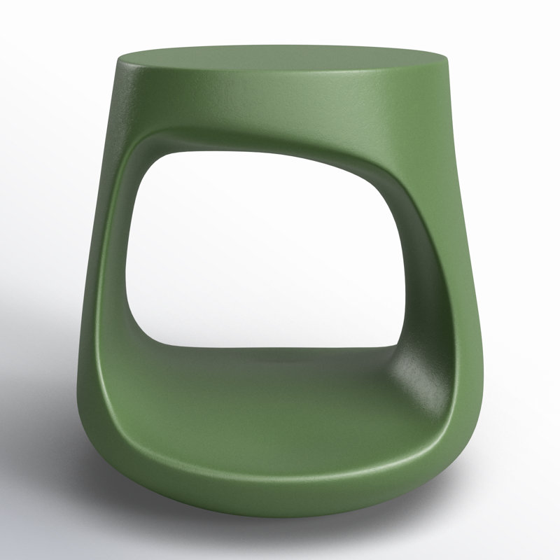 Cyclade 18'' Stone Outdoor Side Table