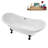 71" Streamline Clawfoot Tub,Tray,Drain and Clawfeet-101628942-102360904