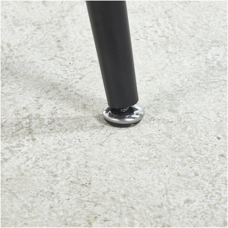 Table extensible, table à manger, table de bureau, table basse, pieds en métal noir, plateau couleur noyer, 100/140 / 180x100x75cm