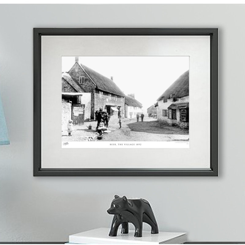 Beer, The Village 1892 - Single Picture Frame Print, 45cm H x 60cm W x 2.3cm D