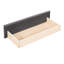 Lit simple tapissier avec 2 tiroirs de rangement, tissu en lin, sans sommier, lit de jour à cadre gris requis, taille, rangement, tissu-1054768000