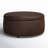Murano Genuine Leather Storage Ottoman-105286366