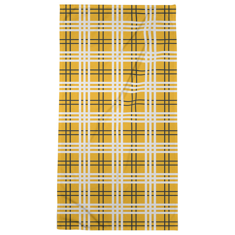 Serviette de bain de luxe Pittsburgh football, Or / noir / blanc, Mélange polyester-coton