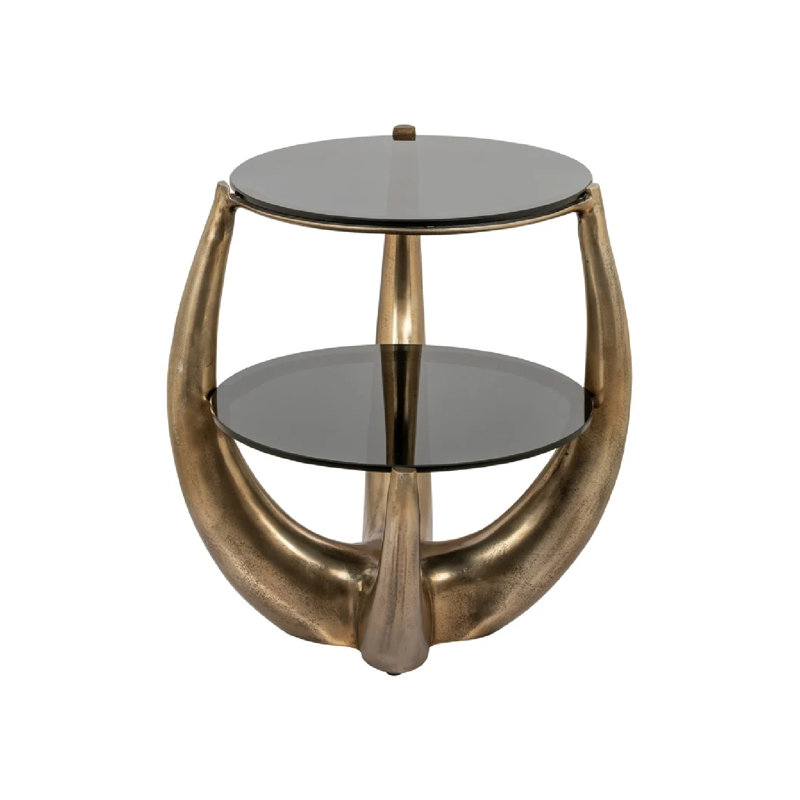 Glass Top End Table