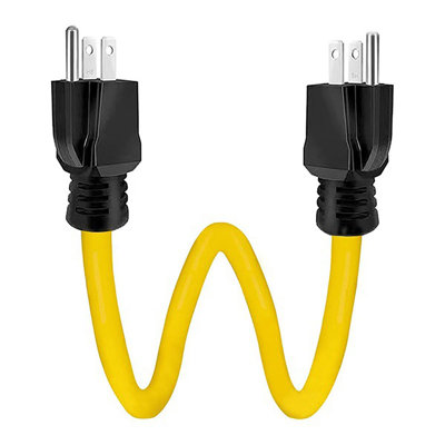 power conversion cable Yellow RV Power Conversion Cord Americans Standard Power Cord Americans Standard Three-core Plug Extension Cord