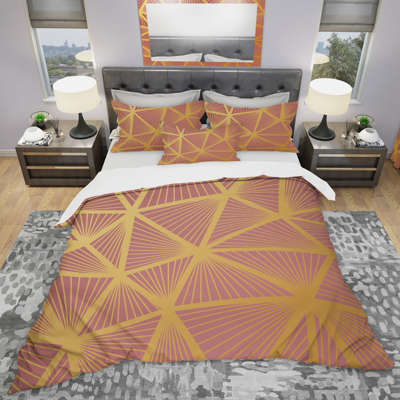 Ensemble de housse de couette moderne, Housse de couette très grand + 2 taies décoratives