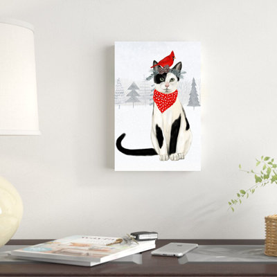 «Christmas Cats & Dogs VI» par Victoria Borges - impression sur toile tendue