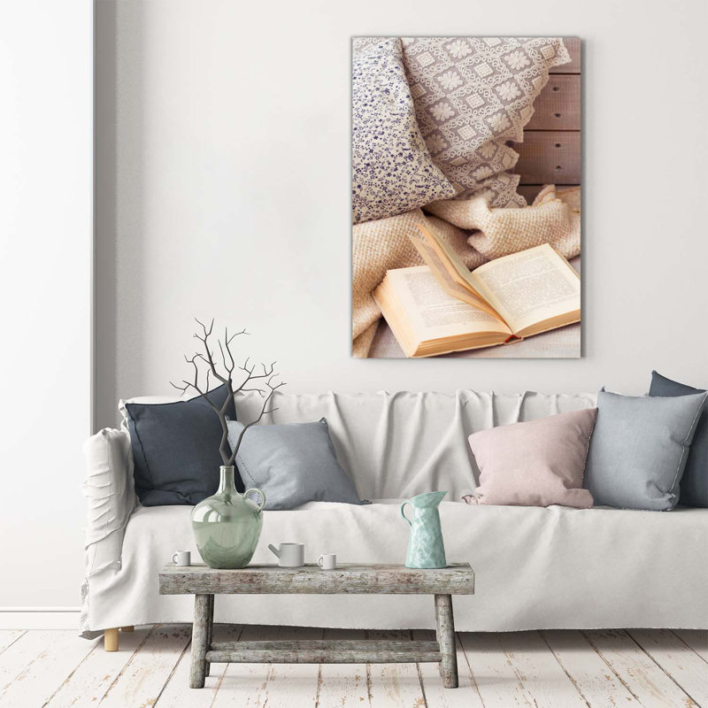 Relax At The Book - Wrapped Canvas Print