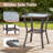 Agnes 5 Person Outdoor Wicker Patio T-Back Cushions Conversation Furniture With Ottomans-1207591081