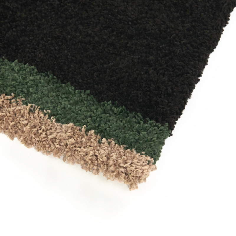 Oaklynn Charcoal Contemporary Shag Area Rug, Rectangle 7'10" x 10'