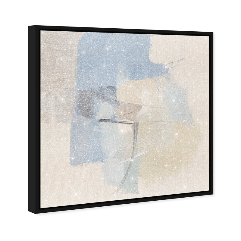 Clouded Calm II Canvas Abstract Print by Oliver Gal, Black Frame, 12 x 12, 13"H x 13"W, Black Frame