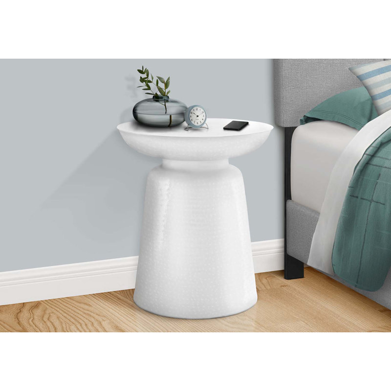Table d'appoint moderne et minimaliste - élégante et polyvalente pour n'importe quelle pièce, Blanc