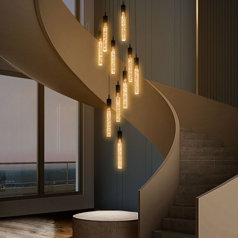 Luminaire suspendu à 10 lumières Fairford, Noir mat