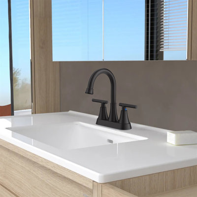 4-Inch Center-Set Bathroom Faucet With Pop-Up Drain